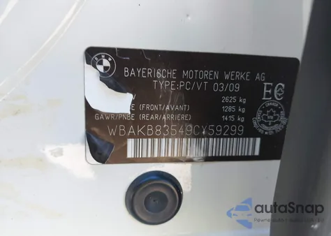 2009 BMW 750Li from USA, damaged, VIN WBAKB83549CY59299